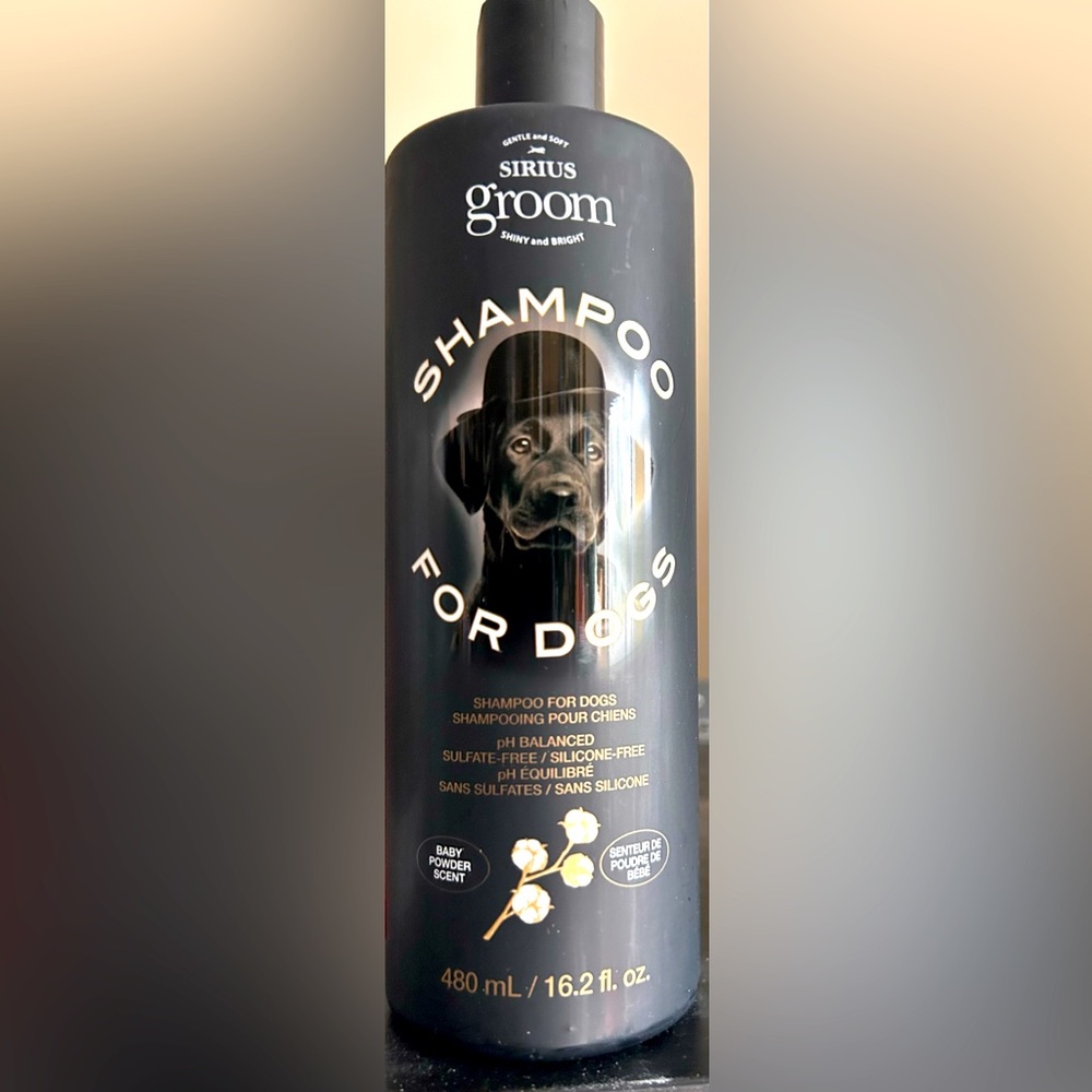 Sirius Groom Natural Shampoo Oatmeal Wash For Dogs Gentle Soft Baby Powder 480ml